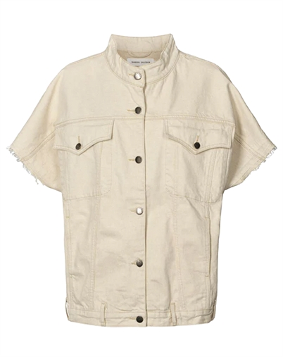 Rabens Saloner - Mir Denim Vest - Ecru